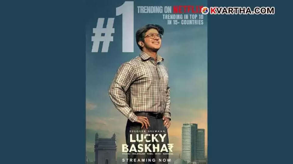 Dulquer Salman in Lucky Bhaskar trending on Netflix globally