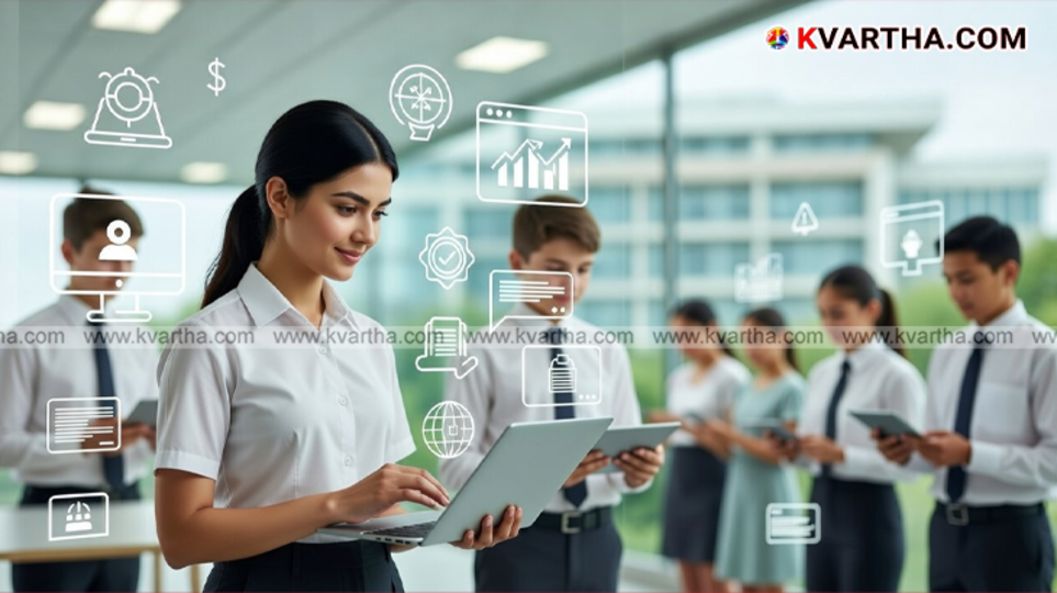 Screenshot or representational image of the new Kerala Higher Secondary portal interface.