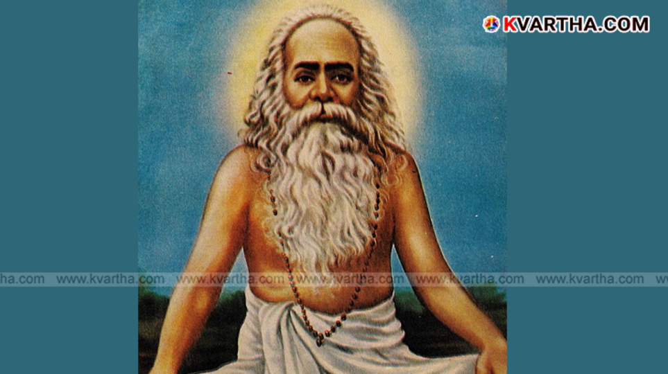 A photo of the spiritual master and social reformer Chattampi Swamikal.