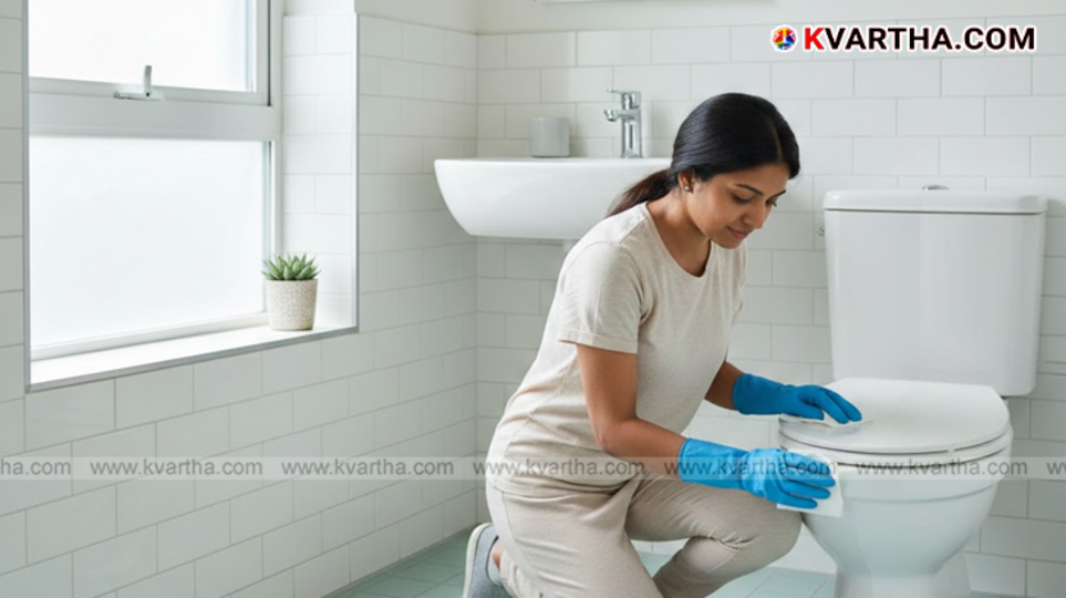 Cleaning yellow stains from toilet seat with hydrogen peroxide