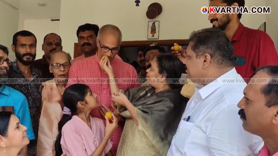 C. Sadanandan Master, newly appointed Rajya Sabha MP, speaking to media.