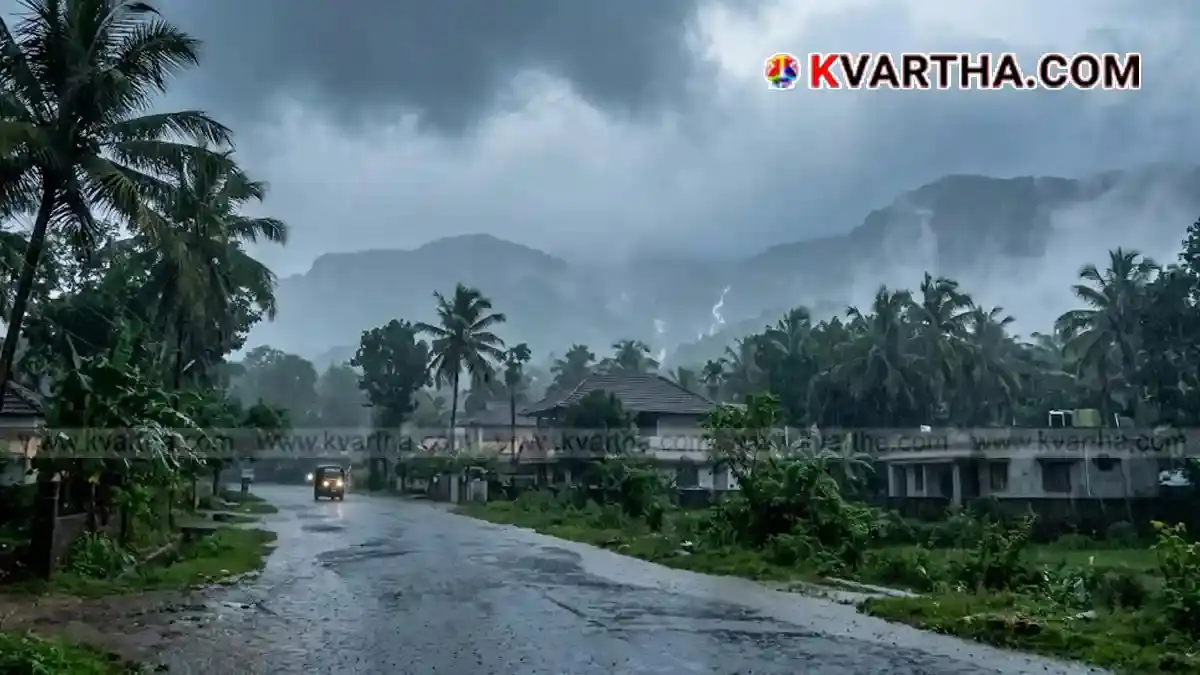  Representational image of heavy rains and orange alert in Kerala