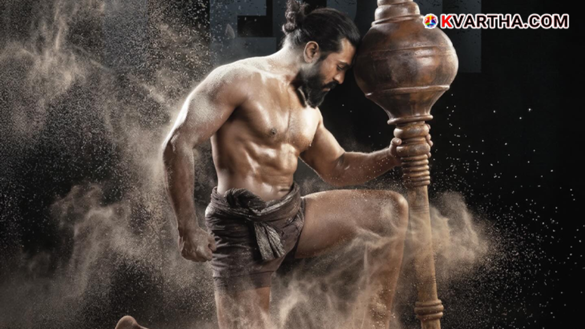 Ram Charan showing muscular body transformation for the movie Peddi.
