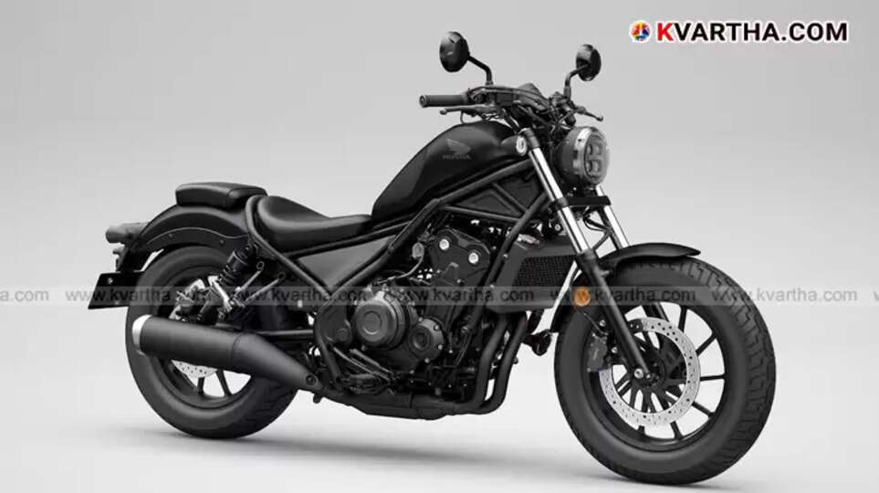 Honda Rebel 500 cruiser motorcycle in black