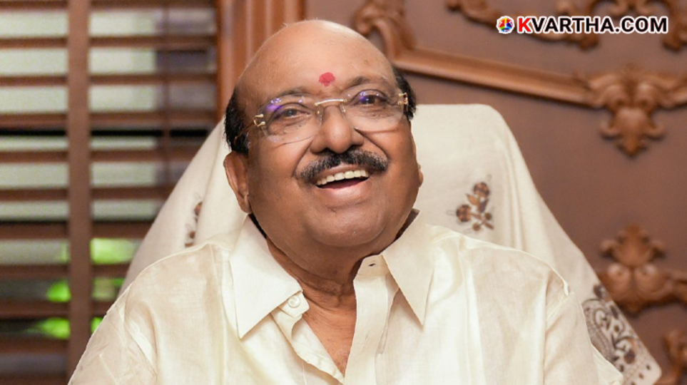 Vellapally Natesan at a press conference.