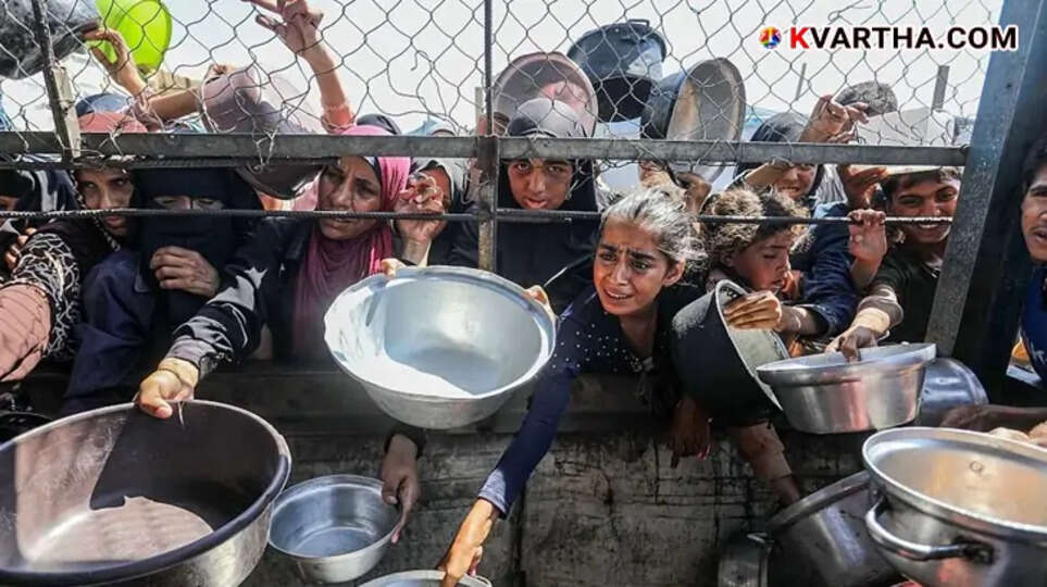 A photo showing the humanitarian crisis in Gaza.