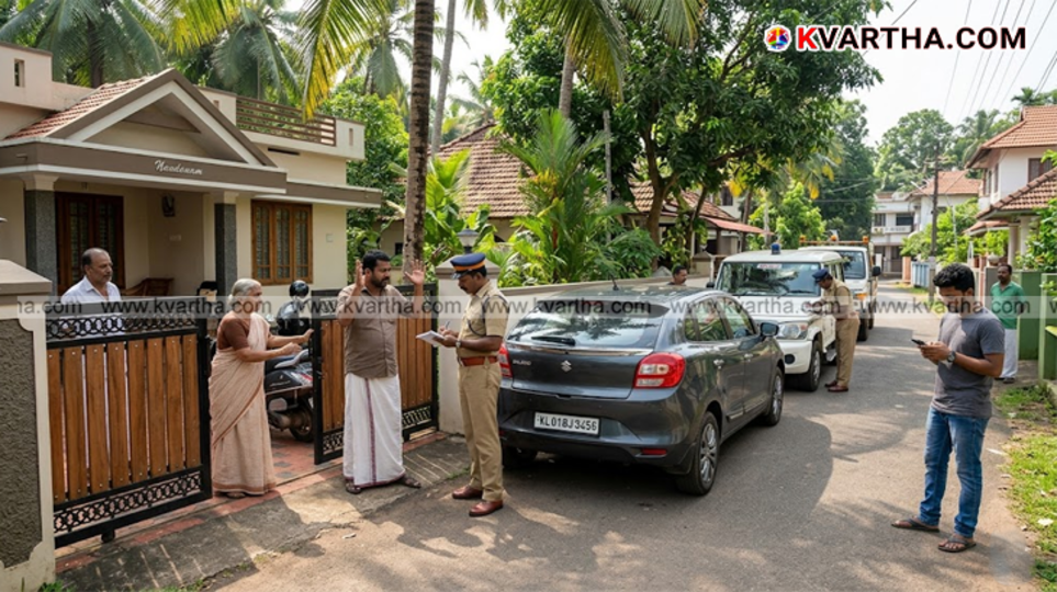 A symbolic scene of a vehicle parked illegally in front of a house and legal proceedings.