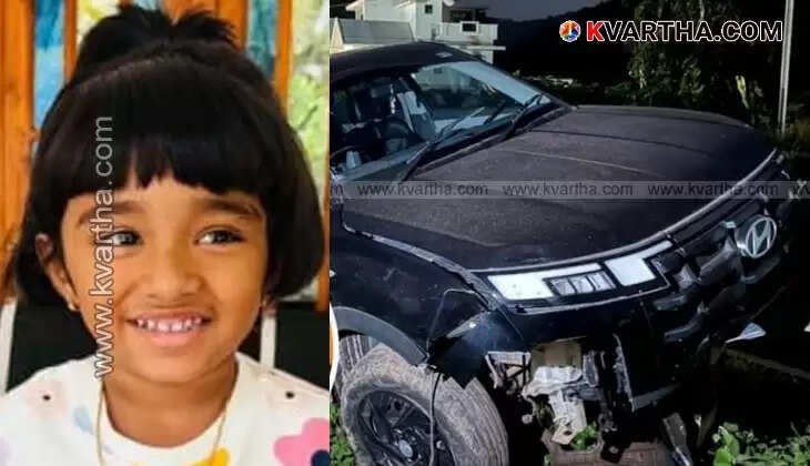  Scene of a fatal car accident in Payyavoor, Kerala.