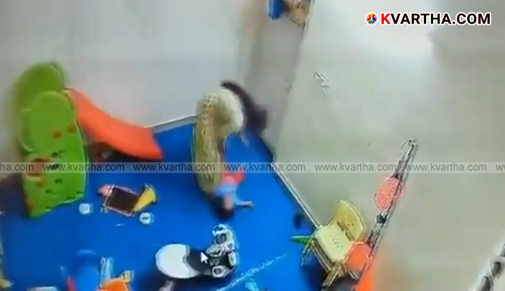 A symbolic representation of a child in a day care center.