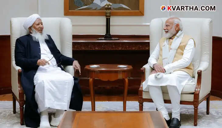 kanthapuram ap aboobacker musliyar meets pm modi minority w
