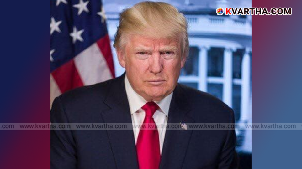 A portrait of President Donald Trump.