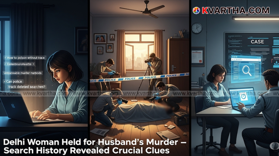 Woman arrested in Delhi for husband's murder.