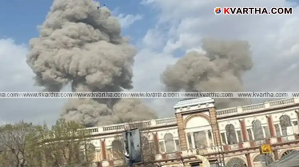 Smoke rising from a targeted military site in Tehran after an aerial strike.