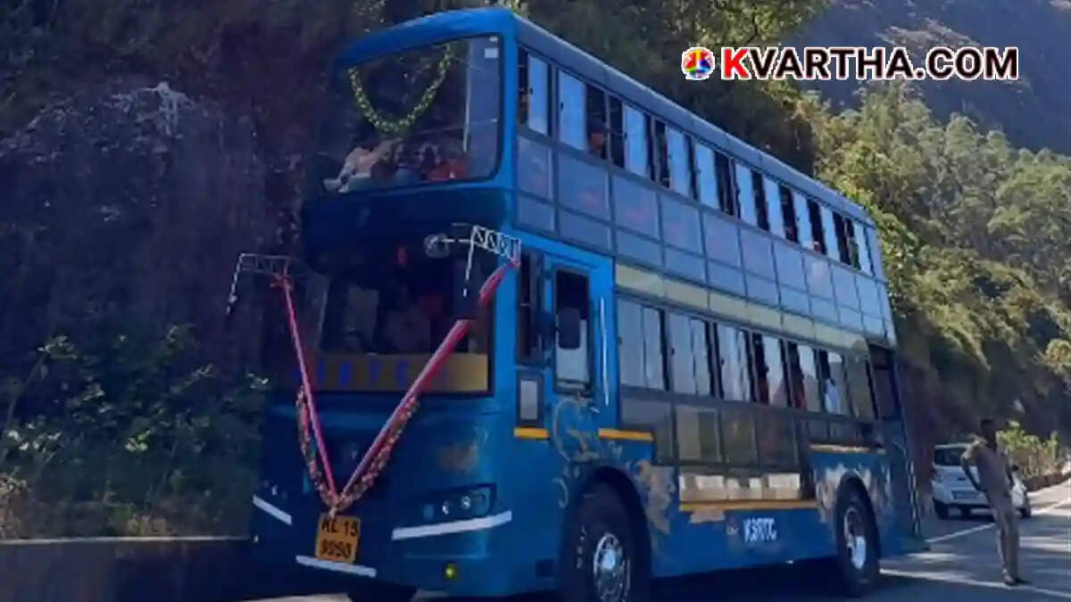 Representative image of a KSRTC double-decker bus