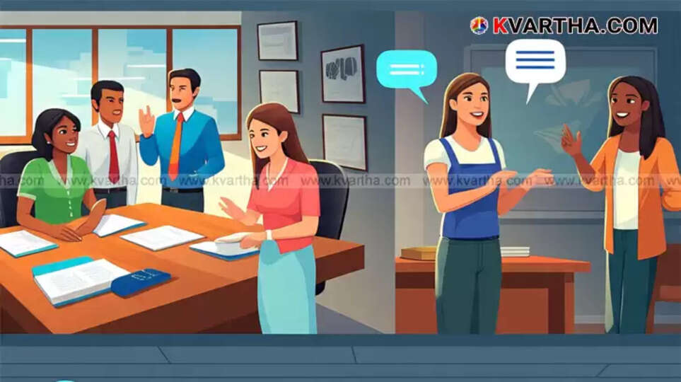 Two people engaged in effective communication, symbolizing active listening and clear expression, leading to successful interaction.