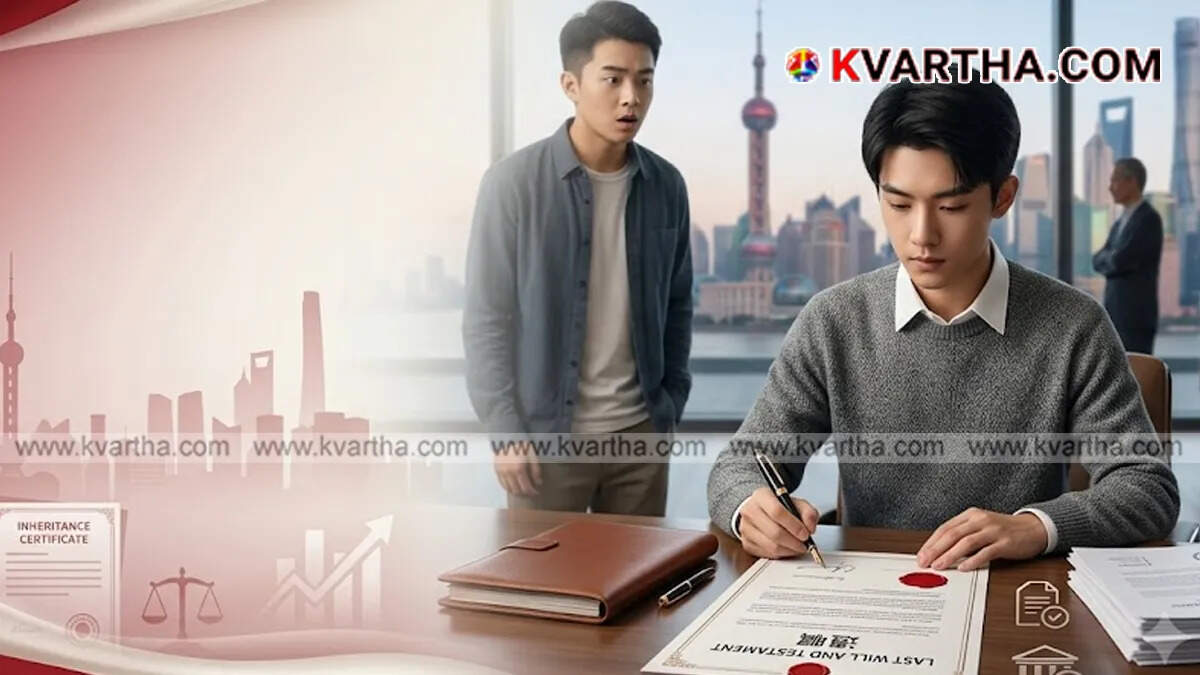 A young man signing legal documents representing will registration