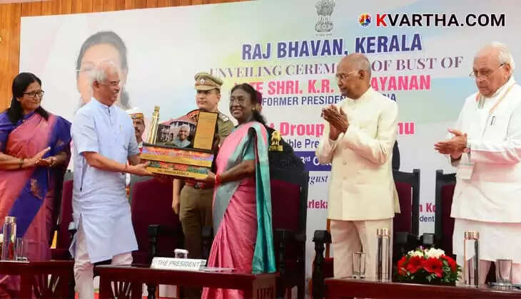 President Draupadi Murmu Unveils Former President K.R. Narayanan's Statue at Raj Bhavan