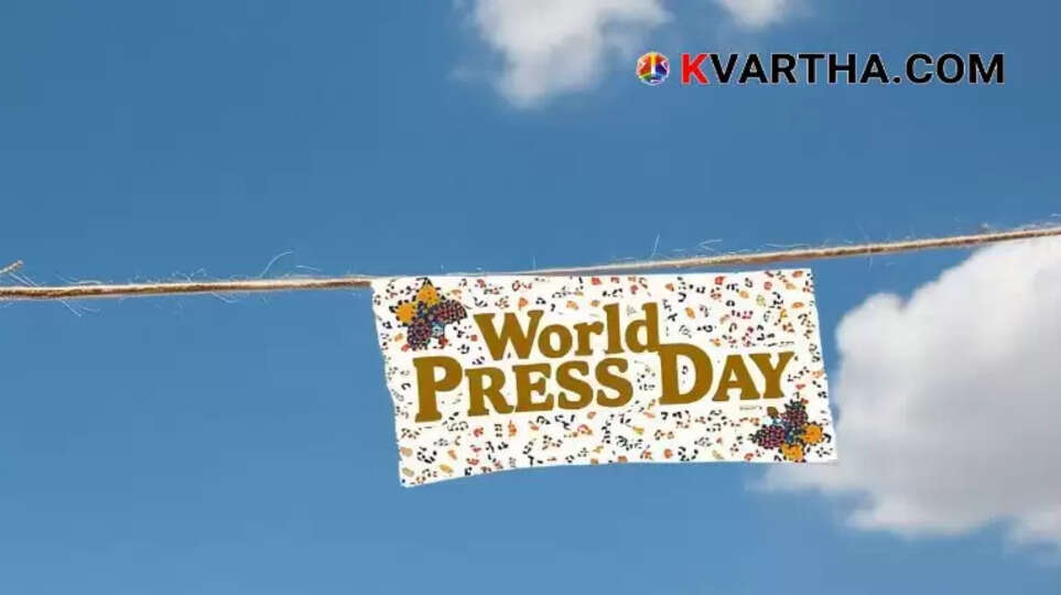 Symbolic image representing press freedom or a journalist facing challenges.