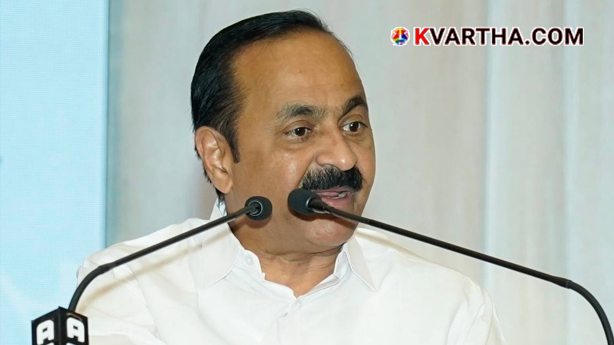 Kerala CM VD Satheesan speaking in the Legislative Assembly.