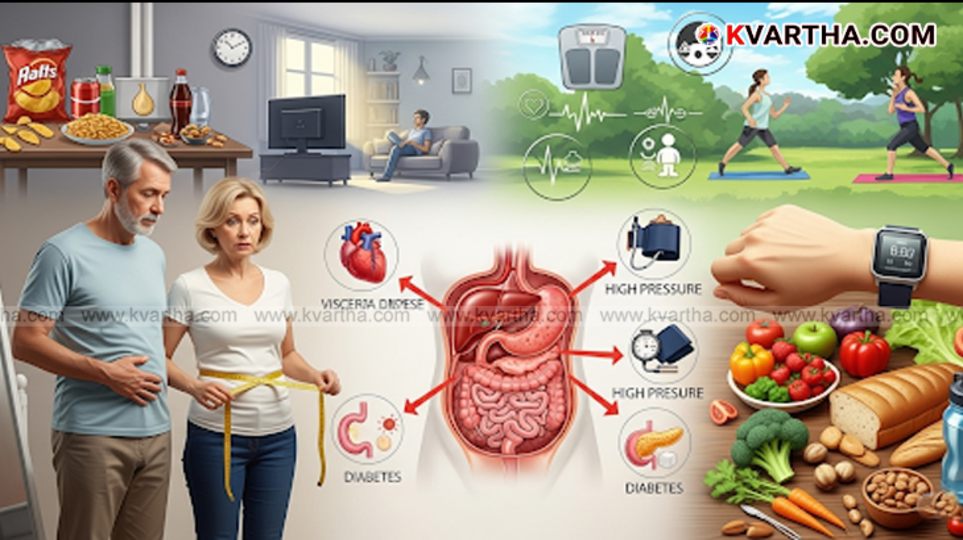 A symbolic representation of the dangers of belly fat