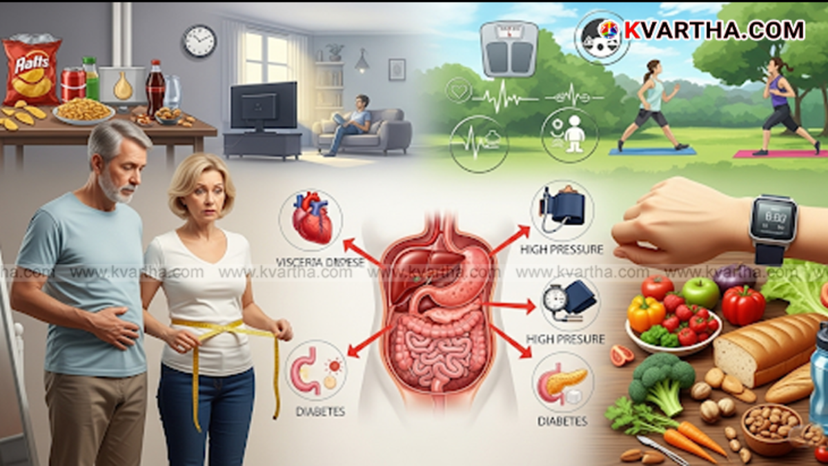 A symbolic representation of the dangers of belly fat