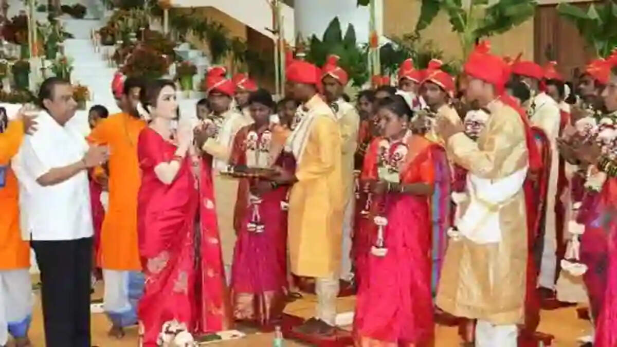 Anant Ambani And Radhika Merchant's Pre-Wedding Festivities Start With A Mass Wedding, Mumbai, News, Mass Wedding, Ambani Family, Anant Ambani And Radhika Merchant's Pre-Wedding Festivities, National News