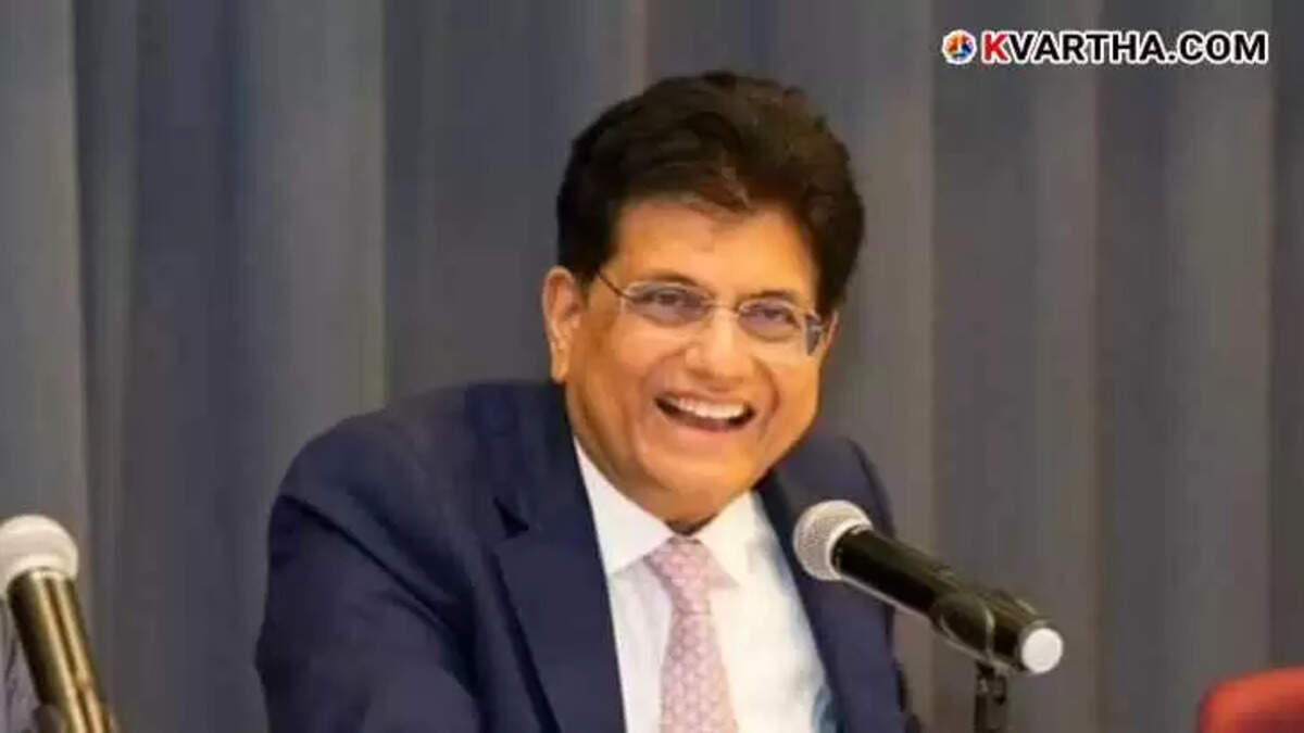 Piyush Goyal speaking at the Berlin Global Dialogue trade summit.