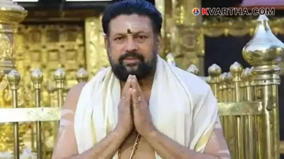 Arrested Tantri Kandararu Rajeevaru Hospitalized Due to Health Issues