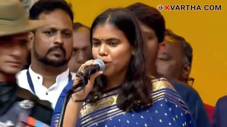 Selvi S. Keerthana, the youngest MLA from the TVK