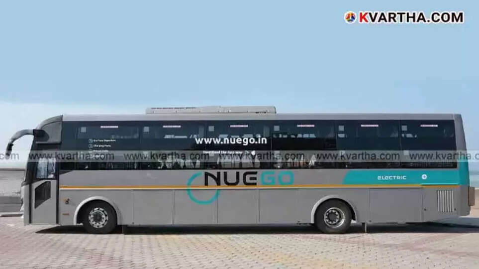 NueGo electric sleeper bus parked in Mumbai