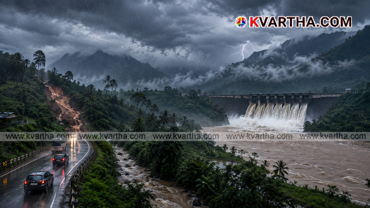  Representational image of heavy rain and monsoon in Kerala