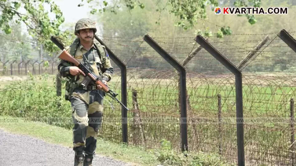  Indian and Pakistani soldiers patrol the border.