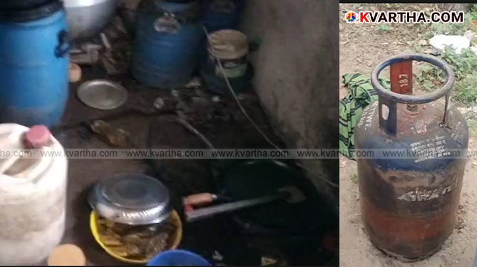 Firefighters at the scene of a gas leak fire in Kannur