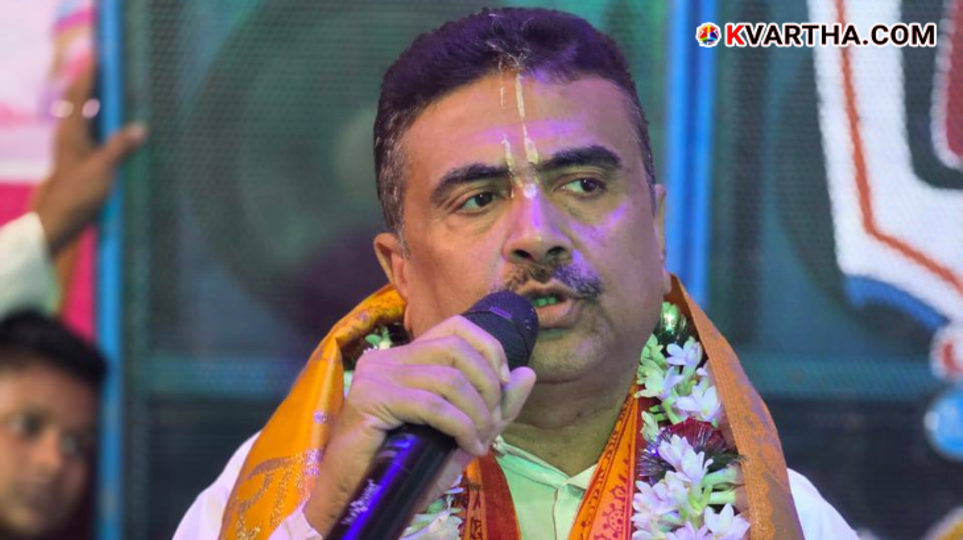 Suvendu Adhikari taking oath as the 9th Chief Minister of West Bengal.
