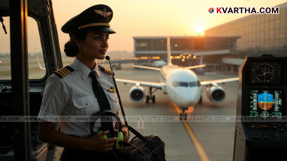  Indian commercial pilot in cockpit