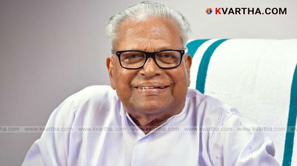 VS Achuthanandan's body at Darbar Hall in Thiruvananthapuram