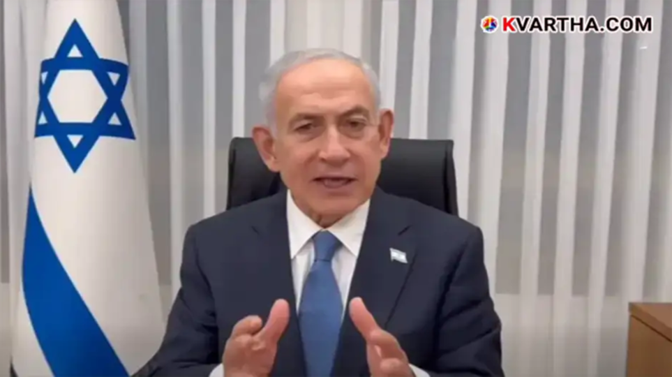 Israeli Prime Minister Benjamin Netanyahu during an interview discussing the progress of the 2026 Iran war and nuclear site strikes.