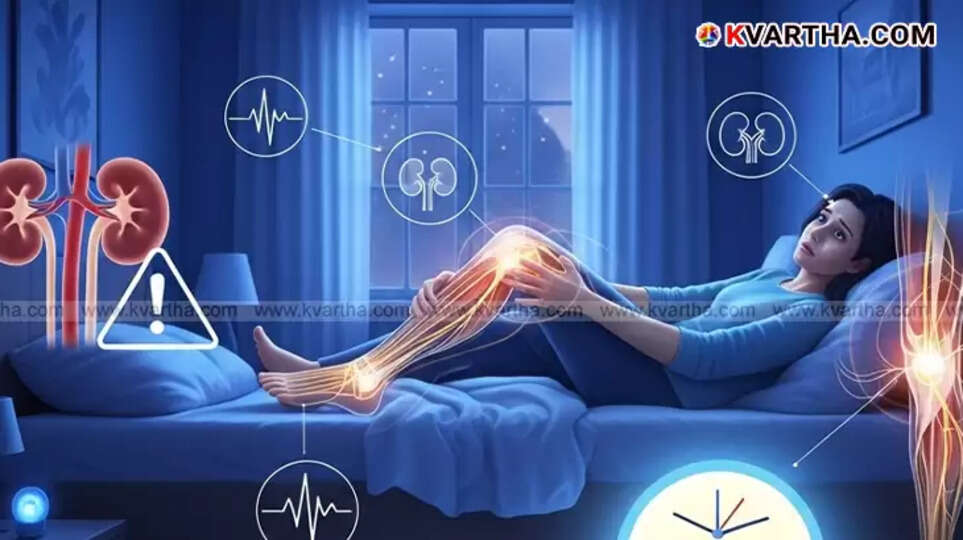 Person holding their leg due to discomfort, illustrating restless legs syndrome (RLS).