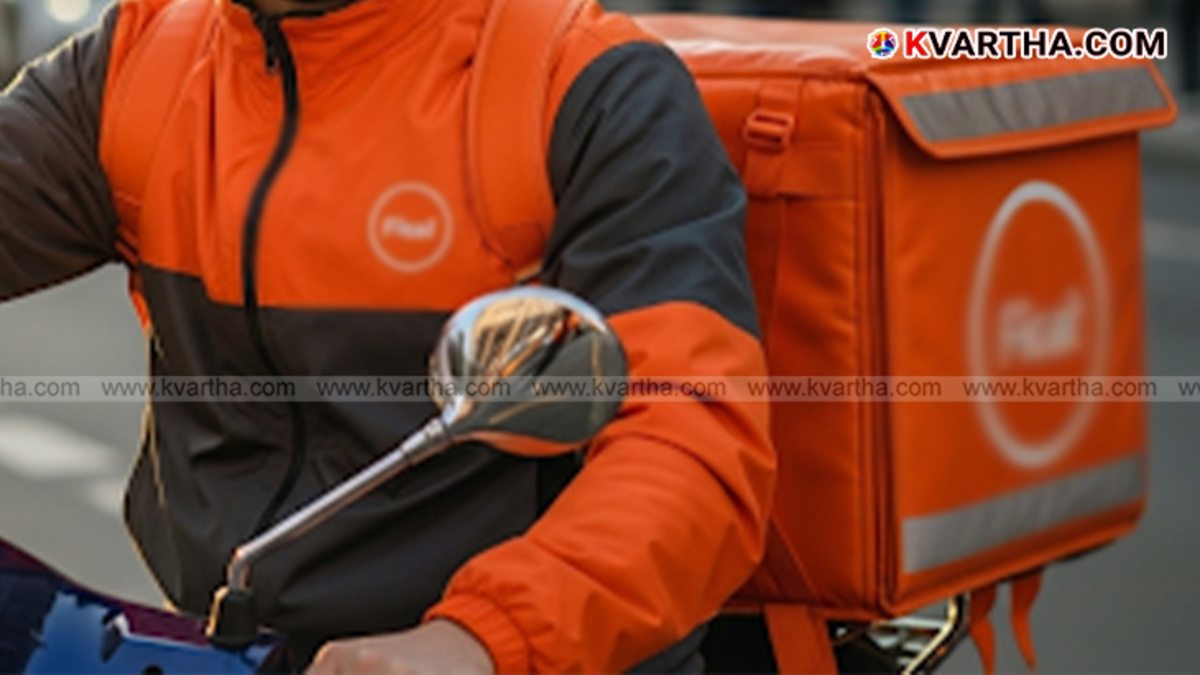 A symbolic image of a food delivery agent, representing the incident in Bhubaneswar.