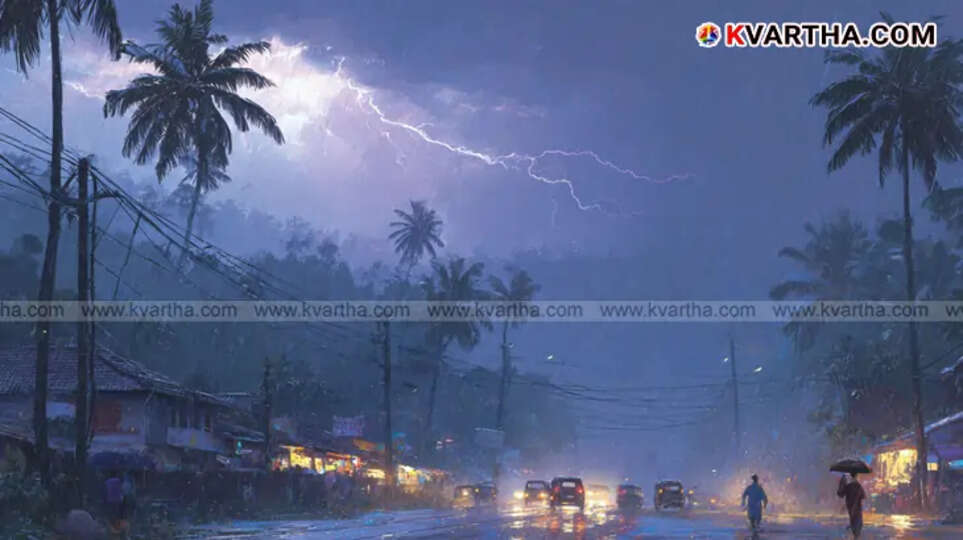 Image of heavy rain and lightning (Representative Photo).