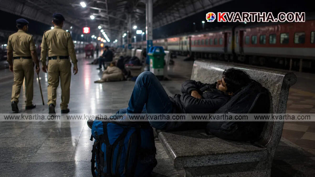 A symbolic image of passengers waiting on the platform