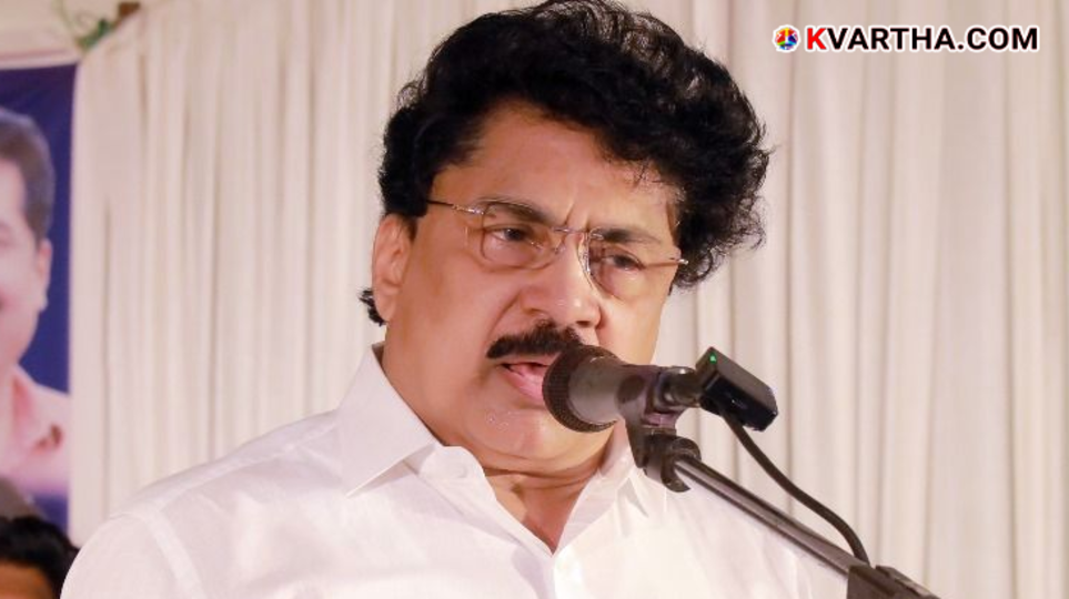 Former MLA PK Sasi during a public event in Palakkad.