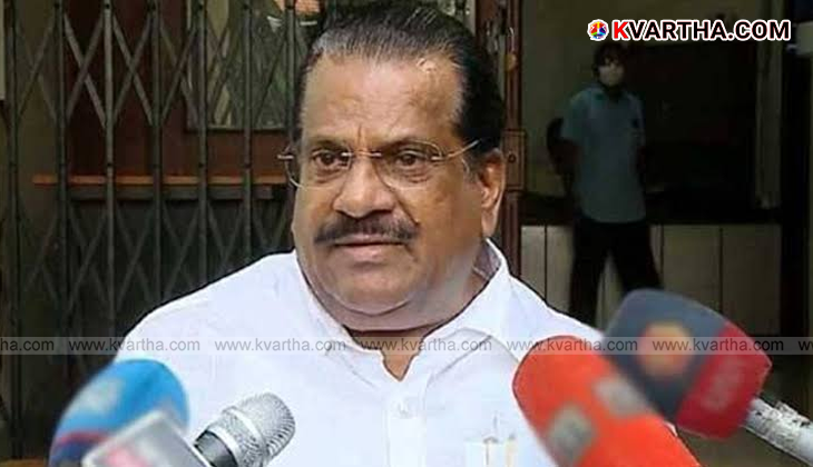 EP Jayarajan speaking to media in Kannur.