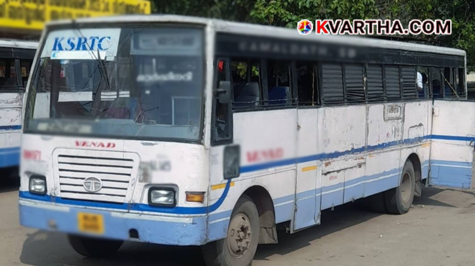 A view of a KSRTC bus depot in Thiruvananthapuram, highlighting the operational context of the crisis.