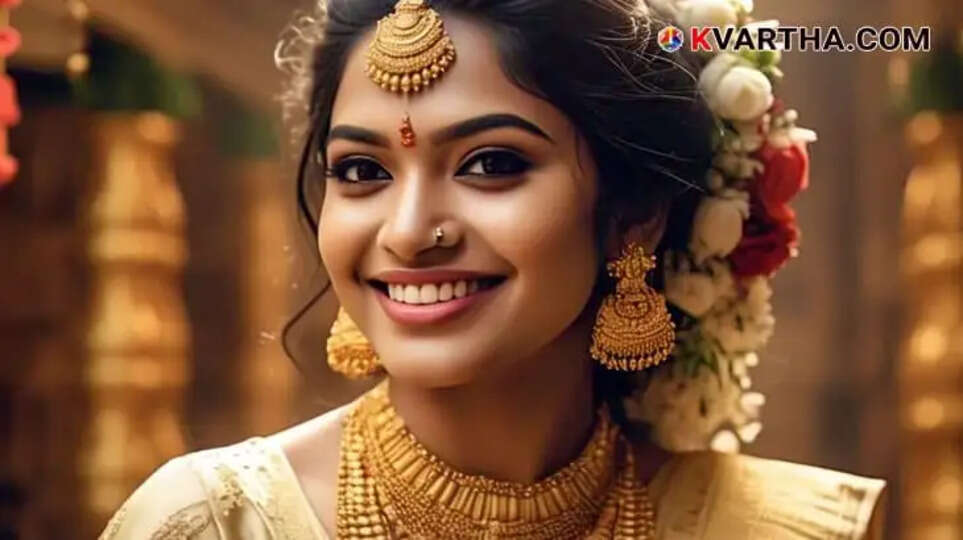 Bride Representing Gold Rate April 02 Kerala