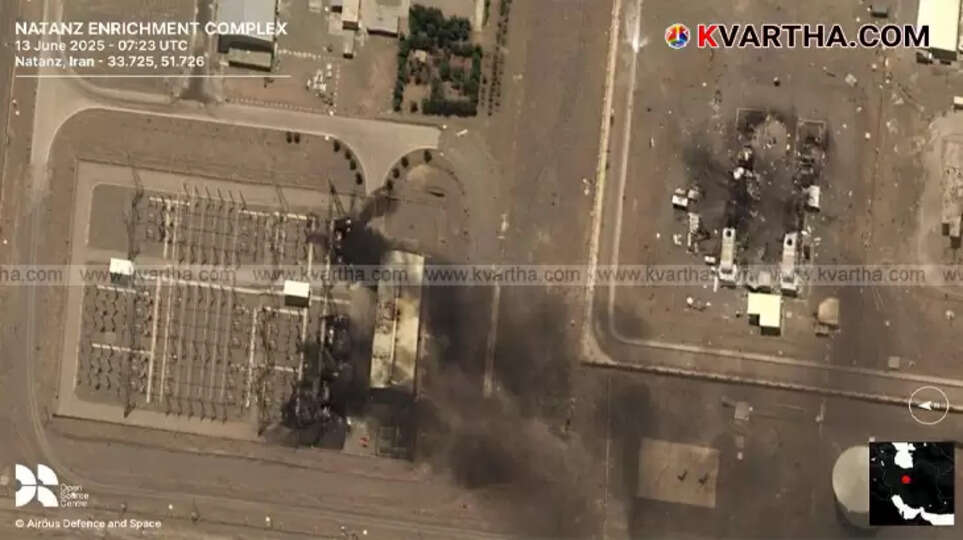 Aerial view of Iran's Natanz nuclear enrichment facility.