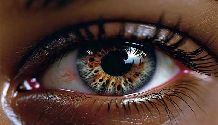 A passenger's eye injured in train accident