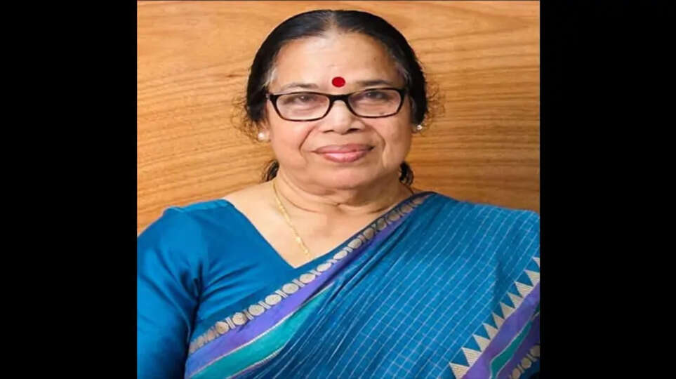 Photo file name & Alt Text: pk-sreemathi_teacher.jpg, PK Sreemathi comments on Mukesh resignation issue