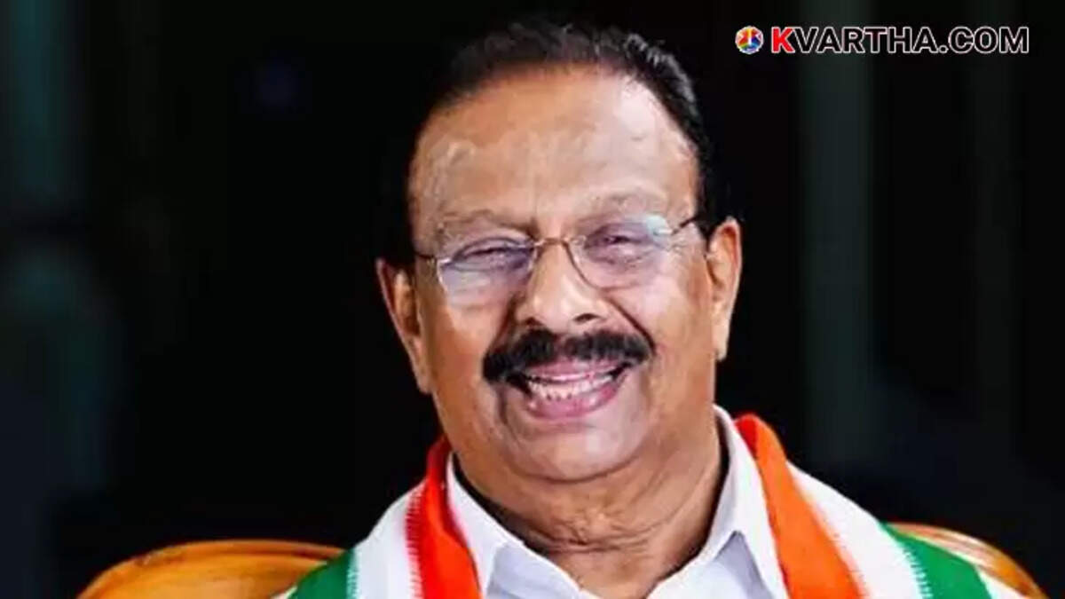 KPCC President K Sudhakaran MP.