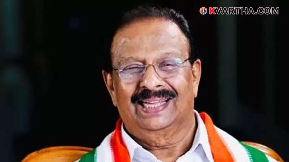 KPCC President K Sudhakaran MP.